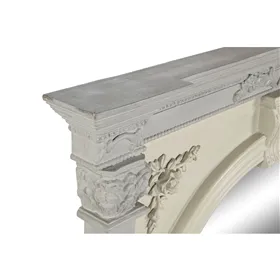 Wall mirror Home ESPRIT White Mango wood 115 x 10 x 142 cm