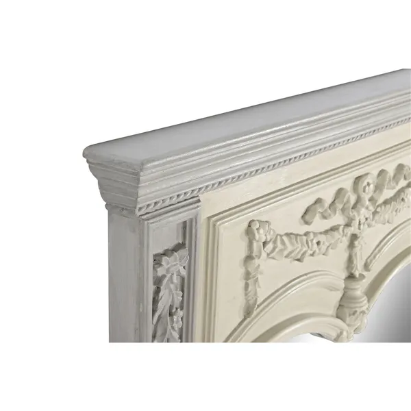 Wall mirror Home ESPRIT Light grey Mango wood 96,5 x 8,5 x 142 cm