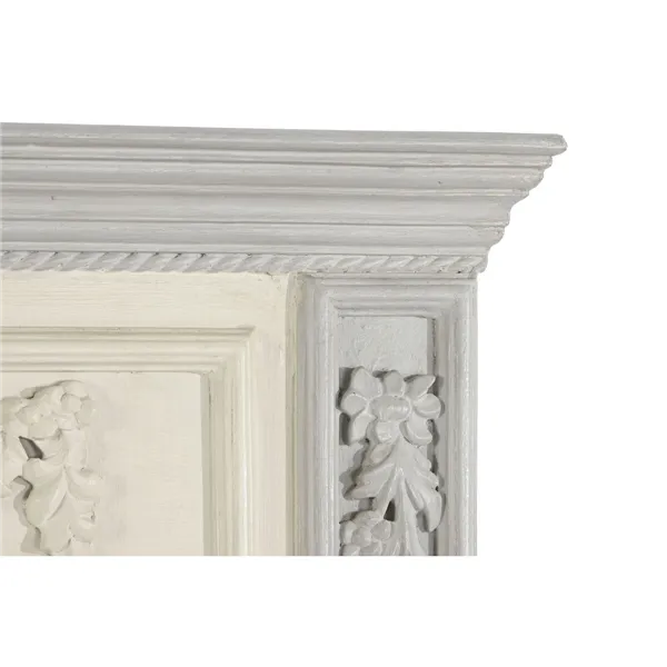 Wall mirror Home ESPRIT Light grey Mango wood 96,5 x 8,5 x 142 cm