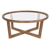 Centre Table Home ESPRIT Crystal Fir 100 x 100 x 43 cm