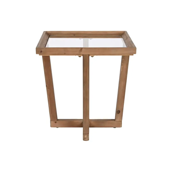 Side table Home ESPRIT Brown Crystal Fir 58 x 58 x 60 cm