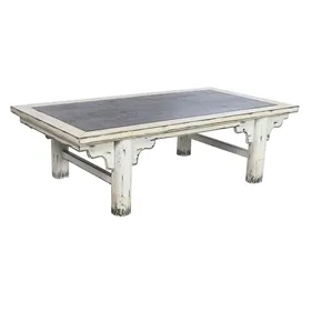 Centre Table Home ESPRIT Rattan Elm wood 167 x 90 x 50 cm