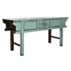 Console Home ESPRIT Turquoise Elm wood 170 x 49 x 88 cm