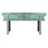 Console Home ESPRIT Turquoise Elm wood 170 x 49 x 88 cm