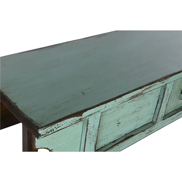 Console Home ESPRIT Turquoise Elm wood 170 x 49 x 88 cm