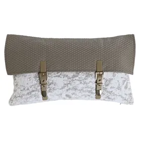 Cushion Home ESPRIT White Beige 50 x 10 x 30 cm