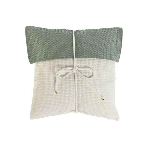 Cushion Home ESPRIT White Green 45 x 10 x 45 cm