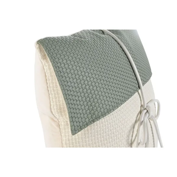 Cushion Home ESPRIT White Green 45 x 10 x 45 cm
