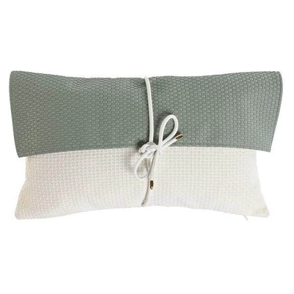 Cushion Home ESPRIT White Green 50 x 10 x 30 cm