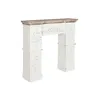 Fireplace Home ESPRIT White Natural Fir MDF Wood 120 x 29,5 x 116 cm