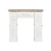 Fireplace Home ESPRIT White Natural Fir MDF Wood 120 x 29,5 x 116 cm