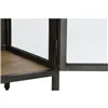 TV furniture Home ESPRIT Natural Dark grey Wood Metal 137 x 40 x 55 cm