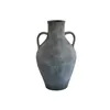 Vase Home ESPRIT Blue Grey Terracotta Oriental 25 x 25 x 44 cm