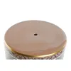 Side table Home ESPRIT White Black Golden Peach Porcelain 33 x 33 x 42 cm