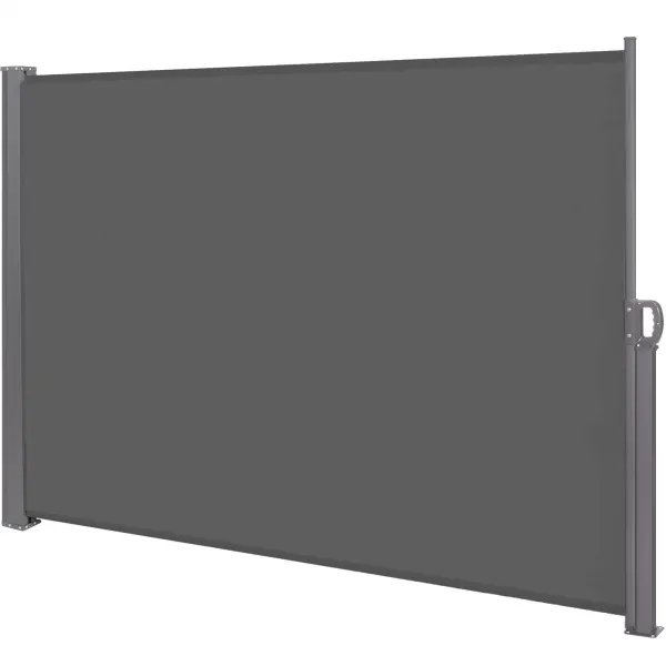 Sivumarkiisi Springos AW0004 350x180 cm sisäänvedettävä grafiittiverkko
