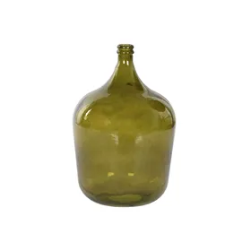 Vase Home ESPRIT Green Tempered Glass 36 x 36 x 56 cm