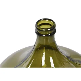 Vase Home ESPRIT Green Tempered Glass 36 x 36 x 56 cm