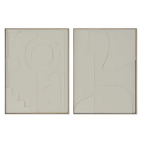 Painting Home ESPRIT Paper polystyrene 75 x 4 x 100 cm