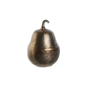 Decorative Figure DKD Home Decor Bronze Golden Pear 16 x 15 x 22 cm