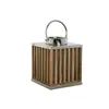 Candleholder DKD Home Decor Brown Natural Crystal Mango wood 21 x 21 x 25 cm (2 Pieces)