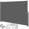 Sānu markīze Springos AW0004 350x180 cm izvelkams grafīta siets