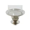 Candleholder DKD Home Decor Silver Aluminium Crystal 14 x 14 x 48 cm