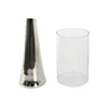 Candleholder DKD Home Decor Silver Aluminium Crystal 14 x 14 x 48 cm