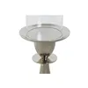 Candleholder DKD Home Decor Silver Aluminium Crystal 14 x 14 x 38 cm