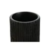 Vase Home ESPRIT Black Resin 10 x 10 x 30 cm (12 Units)