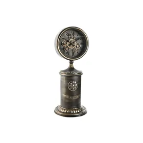 Table clock Home ESPRIT Golden Crystal Iron 21 x 21 x 51,5 cm