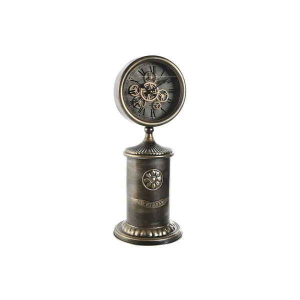 Table clock Home ESPRIT Golden Crystal Iron 21 x 21 x 51,5 cm