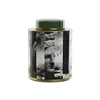 Tibor Home ESPRIT Black Green Golden Porcelain 20,5 x 20,5 x 27 cm