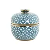 Tibor Home ESPRIT Blue Golden Aluminium Porcelain 15 x 15 x 15 cm