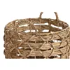 Basket set Home ESPRIT Natural Metal Water hyacinth (3 Pieces)