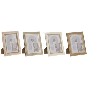 Photo frame Home ESPRIT Crystal MDF Wood 18 x 2,8 x 23 cm (4 Units)