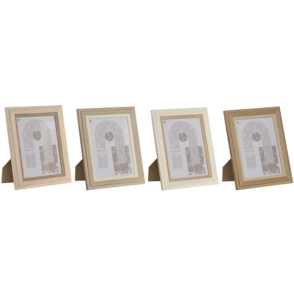 Photo frame Home ESPRIT Crystal MDF Wood 18 x 2,8 x 23 cm (4 Units)