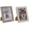 Photo frame Home ESPRIT White Natural Crystal polystyrene Scandinavian 19,5 x 2 x 24,5 cm (2 Units)