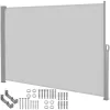 Külgmarkiis Springos AW0003 300x160 cm väljatõmmatav helehall varikatus