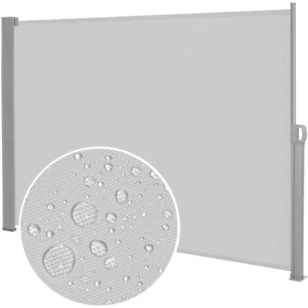 Külgmarkiis Springos AW0003 300x160 cm väljatõmmatav helehall varikatus