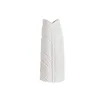 Vase Home ESPRIT White Stoneware Tropical Leaf of a plant 21 x 10 x 50 cm