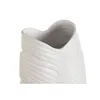 Vase Home ESPRIT White Stoneware Tropical Leaf of a plant 21 x 10 x 50 cm