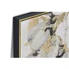 Canvas Home ESPRIT White Beige Golden Flowers 82,3 x 4,5 x 82,3 cm 82,5 x 4,5 x 82 cm 82,5 x 3,7 x 82 cm (2 Units)