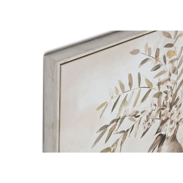 Canvas Home ESPRIT Beige Golden Vase Traditional 82 x 4,5 x 82 cm 82 x 3,5 x 82 cm (2 Units)