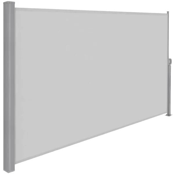 Külgmarkiis Springos AW0003 300x160 cm väljatõmmatav helehall varikatus
