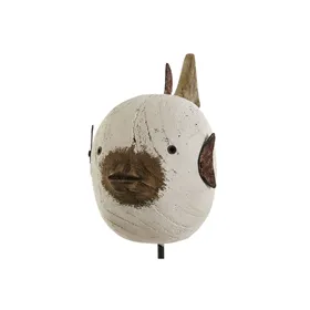 Decorative Figure Home ESPRIT White Natural Fish 17 x 8 x 27,3 cm