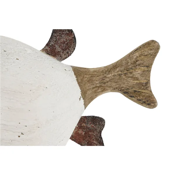 Decorative Figure Home ESPRIT White Natural Fish 17 x 8 x 27,3 cm