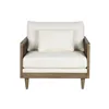 Armchair Home ESPRIT White Natural 93 x 86 x 88 cm
