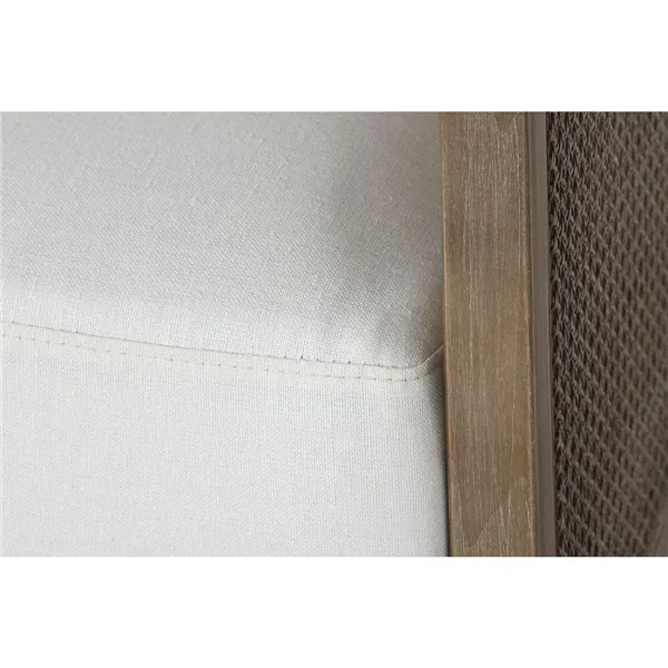 Armchair Home ESPRIT White Natural 93 x 86 x 88 cm