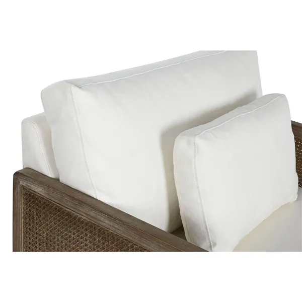 Armchair Home ESPRIT White Natural 93 x 86 x 88 cm