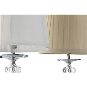 Desk lamp Home ESPRIT White Beige Metal 25 W 220 V 22 x 22 x 45 cm (2 Units)